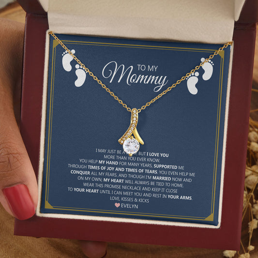To My Mom Funny Alluring Beauty Personalized Necklace For Mother's Day