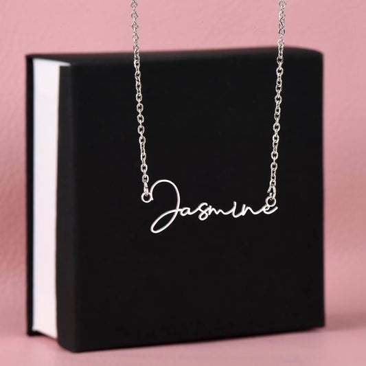 Signature Style Name Necklace For Mother's Day